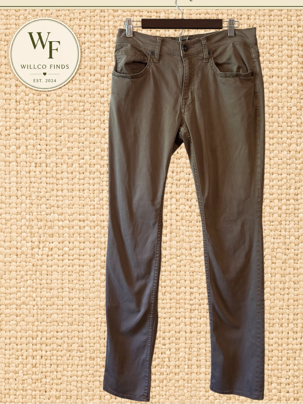 BKE Jake Straight Men’s 32x34 Brown Stretch 5 Pocket Pants